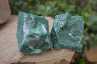 Natural Swazi Jade Cobbed Specimens x 24 from Swaziland