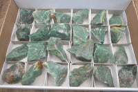 Natural Swazi Jade Cobbed Specimens x 24 from Swaziland