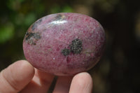 Polished Rhodonite Palm Stones x 20 From Madagascar