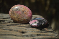 Polished Rhodonite Palm Stones x 20 From Madagascar