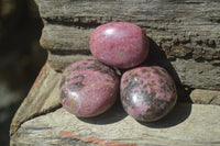 Polished Rhodonite Palm Stones x 20 From Madagascar