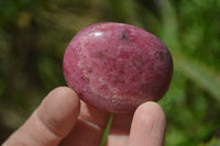 Polished Rhodonite Palm Stones x 20 From Madagascar