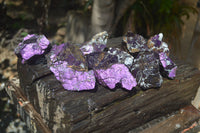 Natural Metallic Purpurite Cobbed Specimens x 13 From Erongo, Namibia