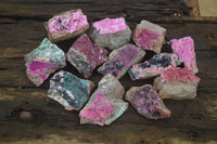 Natural Salrose Cobaltion Dolomite Specimens x 12 From Kakanda, Congo