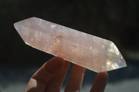 Polished Double Terminated Rose Quartz Points x 6 From Ambatondrazaka, Madagascar