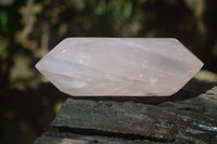 Polished Double Terminated Rose Quartz Points x 6 From Ambatondrazaka, Madagascar