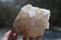 Natural Limonite Quartz Clusters x 4 From Solwezi, Zambia