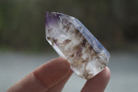 Polished Window Amethyst Quartz Crystals x 12 From Akansobe, Madagascar