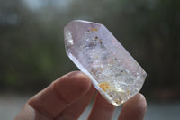 Polished Window Amethyst Quartz Crystals x 12 From Akansobe, Madagascar