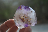 Polished Window Amethyst Quartz Crystals x 12 From Akansobe, Madagascar