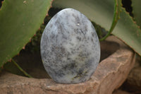 Polished Dendritic Opal Standing Free Forms x 3 From Madagascar