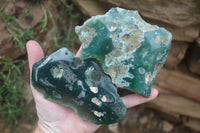 Polished On One Side Emerald Mtorolite x 6 From Mutorashanga, Zimbabwe