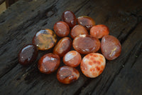 Polished Carnelian Palm Stones x 20 From Madagascar