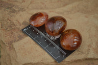 Polished Carnelian Palm Stones x 20 From Madagascar