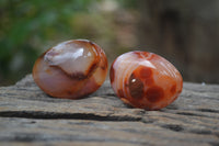 Polished Carnelian Palm Stones x 20 From Madagascar