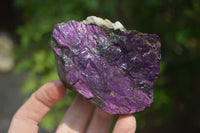 Natural Metallic Purpurite Cobbed Specimens x 6 From Erongo, Namibia