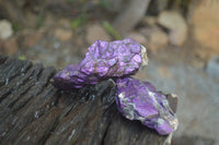 Natural Metallic Purpurite Cobbed Specimens x 6 From Erongo, Namibia