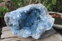 Natural Celestite Geode Specimen x 1 From Sakoany, Madagascar