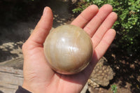 Polished Peach Moonstone Spheres x 4 From Madagascar