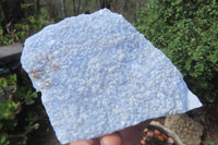 Natural Crystalline Blue Lace Agate Plates x 2 From Namibia