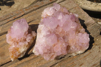 Natural Ametrine Spirit Quartz Clusters x 2 From Boekenhouthoek, South Africa