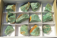 Natural Jade Cobbed Specimens x 12 From Swaziland