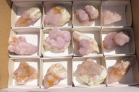 Natural Amethyst Spirit Quartz Clusters x 12 From Boekenhouthoek, South Africa