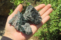 Natural Libethenite Crystals On Dolomite Matrix Specimens x 6 From Shituru, Congo