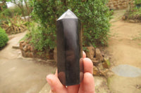 Polished Black Basalt Points x 12 From Antsirabe, Madagascar