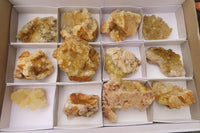 Natural Limonite Quartz Specimens x 12 From Zambia