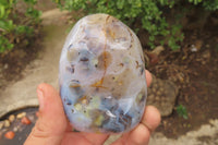 Polished Dendritic Agate Standing Free Forms x 6 From Madagascar