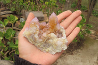 Natural Ametrine Spirit Quartz Clusters x 3 From Boekenhouthoek, South Africa