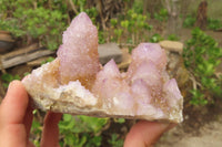 Natural Ametrine Spirit Quartz Clusters x 3 From Boekenhouthoek, South Africa