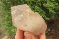 Polished Partially Arcadian Quartz Crystals x 3 From Angola