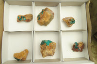 Natural Dioptase On Dolomite Specimens x 6 From Likasi, Congo