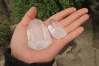 Polished Clear Quartz Crystals x 12 From Madagascar