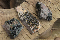 Natural Libethenite Crystals On Dolomite Matrix Specimens x 6 From Shituru, Congo