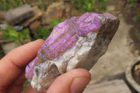 Natural Metallic Purpurite Cobbed Specimens x 12 From Erongo, Namibia