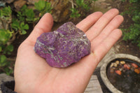 Natural Metallic Purpurite Cobbed Specimens x 12 From Erongo, Namibia