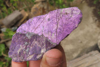 Natural Metallic Purpurite Cobbed Specimens x 12 From Erongo, Namibia