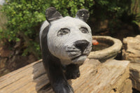 Hand Made Wonder Stone Panda Carving x 1 From Zimbabwe