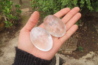 Polished Mixed Quartz Palm Stones x 24 From Madagascar