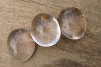 Polished Mixed Quartz Palm Stones x 24 From Madagascar