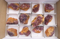 Natural Amethystos Amethyst Specimens x 12 From Kwaggafontein, South Africa