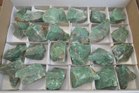 Natural Swazi Jade Cobbed Specimens x 24 from Swaziland