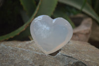 Polished Girasol Quartz Gemstone Hearts x 12 From Madagascar