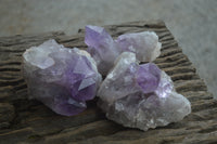 Natural Jacaranda Amethyst Quartz Clusters x 6 from Mumbwa, Zambia