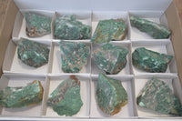 Natural Swazi Jade Cobbed Specimens x 12 from Swaziland