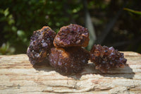 Natural Amethystos Amethyst Clusters x 20 From Kwaggafontein, South Africa