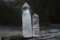 Polished Clear Quartz Crystals x 3 From Madagascar